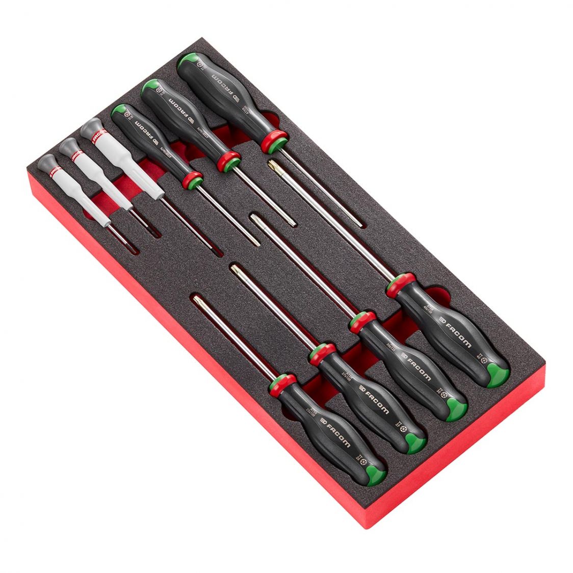 FACOM MODM.AT6 - 10pc Resistorx Protwist Screwdriver Foam Module | ETS