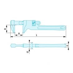 FACOM 134A.XSR - Non-Sparking Monkey Wrench Spanner