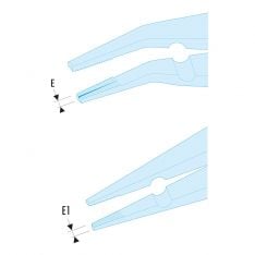 FACOM 185.20AVSE - 200mm Insulated Straight Long Half-Round Combination Pliers