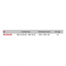 FACOM 263.265JS5 - 5pc Cape Chisel Set + Rack