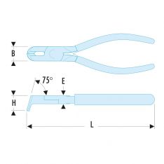 FACOM 396 - 150mm Flush End Cutter Precision Pliers for Plastic