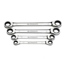 FACOM 64.J4 - 4pc Metric Ratchet Flat Ring Spanner Set