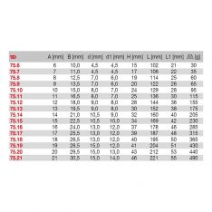 FACOM 75.XM - Metric 6x6pt Angled Socket Spanner