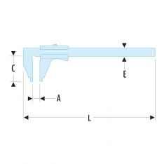 FACOM 805.M - 200mm Metric 0.02 Calipers