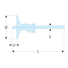 FACOM 811B - 240mm Metric 0.02 Depth Gauge