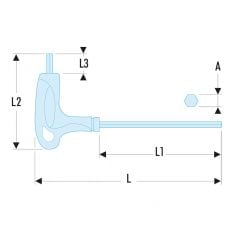 FACOM 89TXA.X - Torx Comfort Grip T-Handle Key