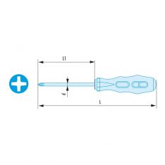 FACOM ANPXSR - Non-Sparking Phillips Wooden Handle Screwdriver