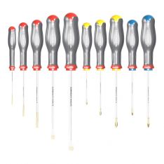 FACOM ATW.J10PB - 10Pc Slotted Pozidriv Phillips Protwist Screwdriver Set