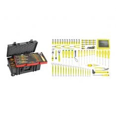 FACOM BVFC1.FLUO-1 - 143pc Aerospace Metric ToolKit + Foaming + Flight Case