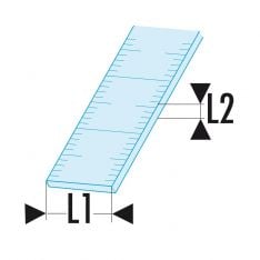 FACOM DELA.1056.XL - Class II Metric 1-Side Stainless Steel Rigid Rule