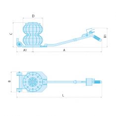 FACOM DL.2A2L - 2t Pneumatic Air Jack