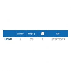 EXPERT by FACOM E020611 - 4pc Rough + Second Cut Metal File Module