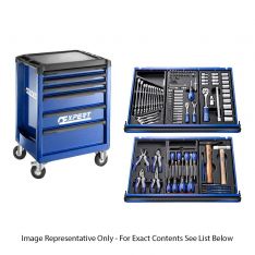 EXPERT by FACOM E220310 - 124pc General Metric Tool Kit In Module Trays + Roller Cabinet