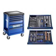 EXPERT by FACOM E220310 - 124pc General Metric Tool Kit In Module Trays + Roller Cabinet