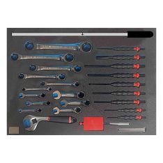 FACOM ETS.CK3 - CUSTOM 215pc Complete Tool Kit + Foaming + 6 Drawer Roller Cabinet