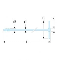 FACOM J.229A - 460mm 3/8