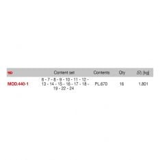 FACOM MOD.440-1 - 16pc Metric Combination Spanner Module