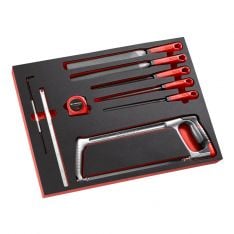 FACOM MODM.603FPB - 9pc High Performance Hacksaw + Files 3x Foam Module