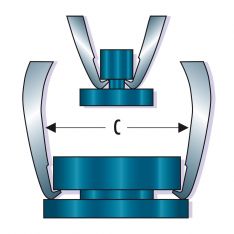 FACOM U.20B - 25-260mm Outside 3 Leg Long Reach Puller