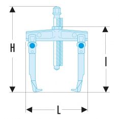 FACOM U.232-X - 2 Leg Reversible Puller