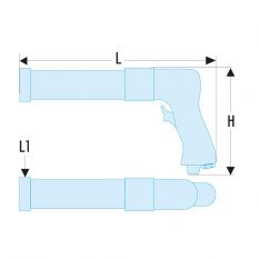 FACOM V.801F - 215x50mm Cartrdige Air Gun