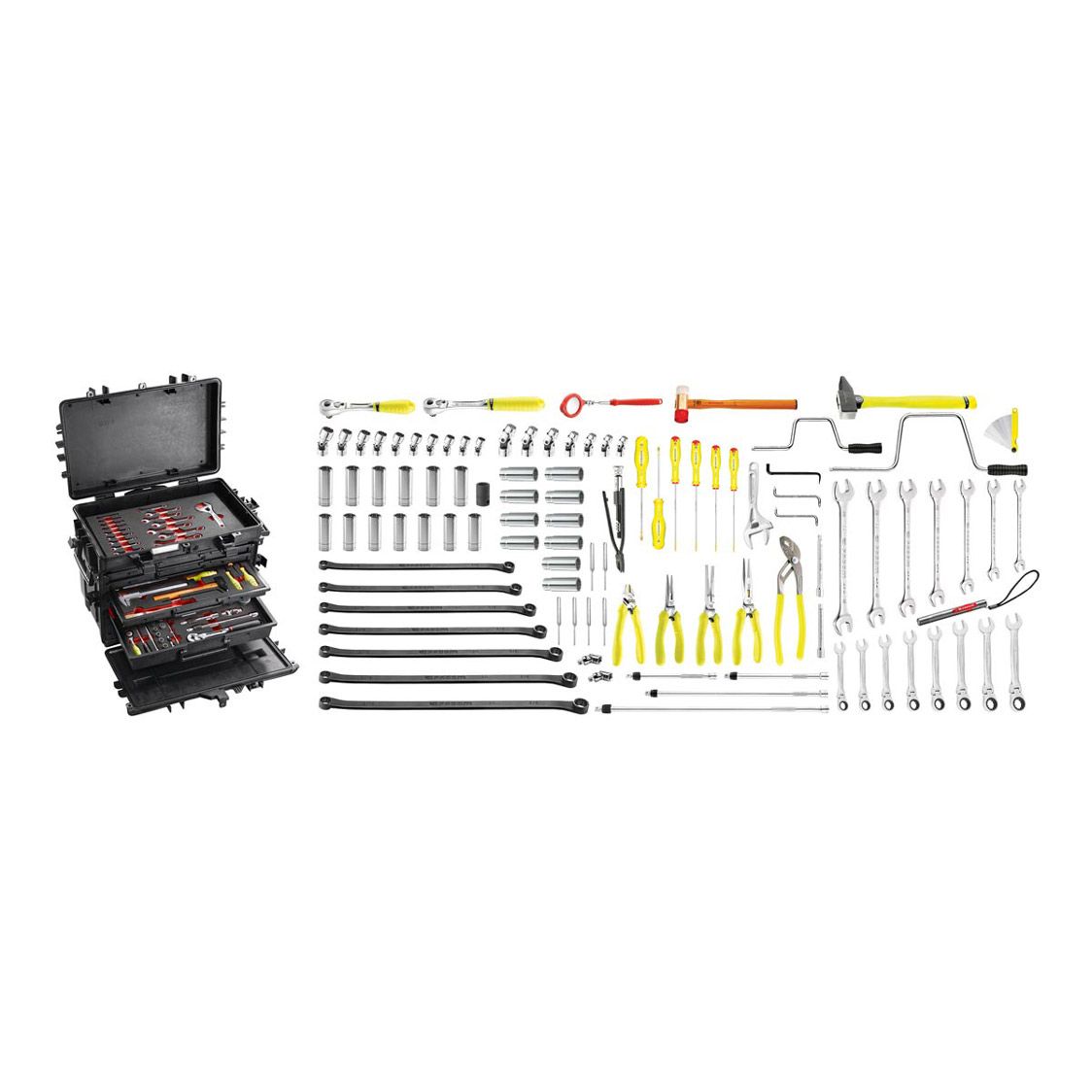 FACOM BVFC4.ENG - 104pc Aerospace Tool Kit + Foaming + Flight Case