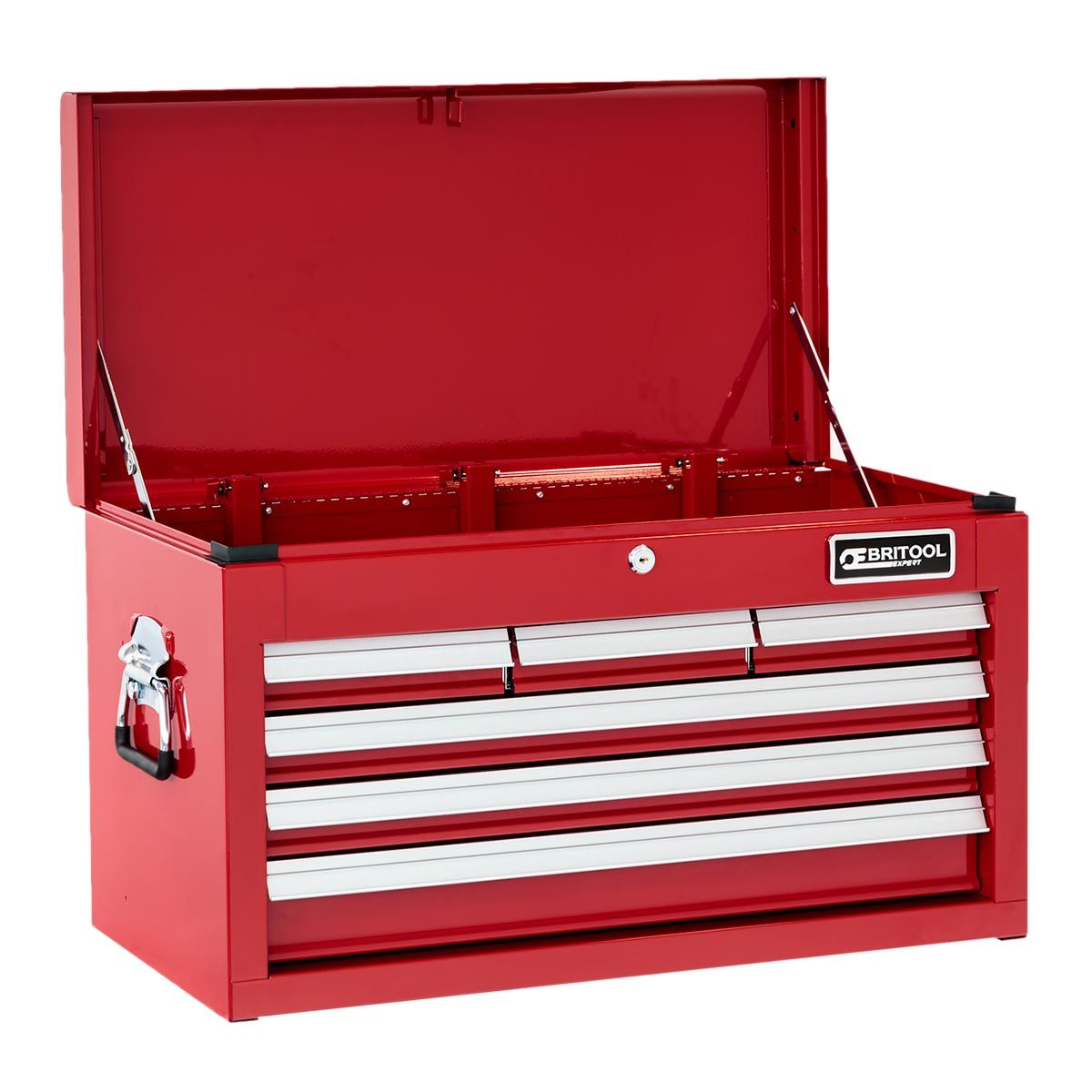 BRITOOL E010237B Classic 6 Drawer + Lift Top Tool Chest Red ETS
